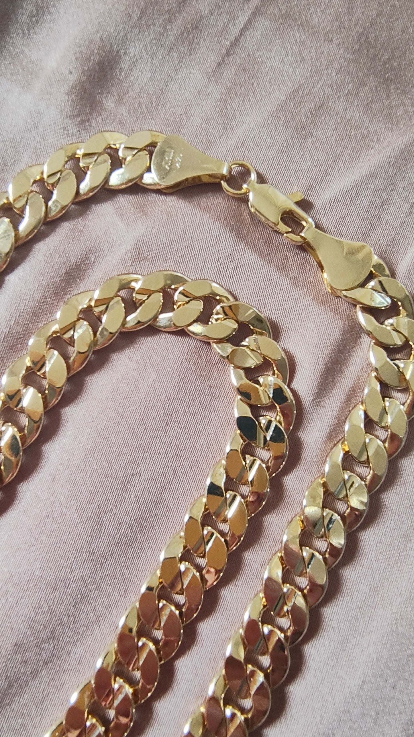 14kt Yellow Gold Chain, Curb Link, 33g